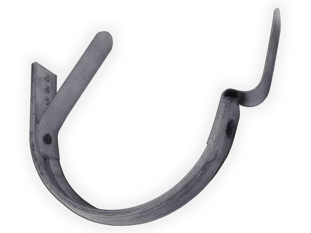 K&M Sheet Metal #15 Fascia Mount Half Round Gutter Lead Coated Copper Bar Hanger