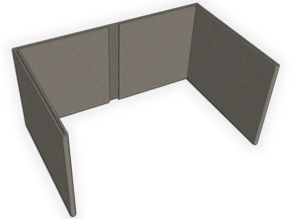 K&M Sheet Metal Hidden Mount Bonderized Steel Downspout Strap