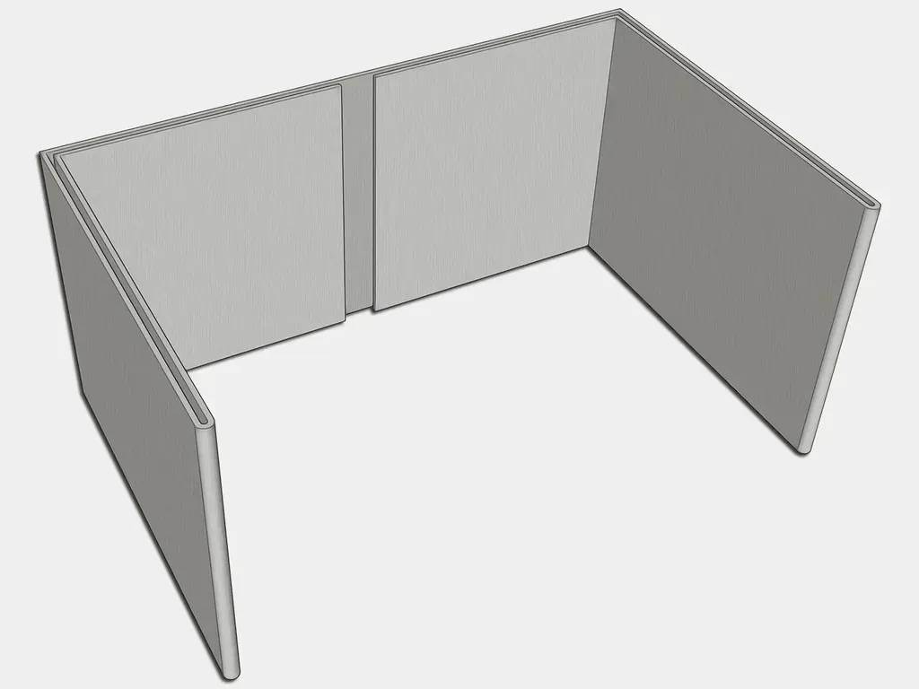 K&M Sheet Metal Hidden Mount Freedom Gray Downspout Strap