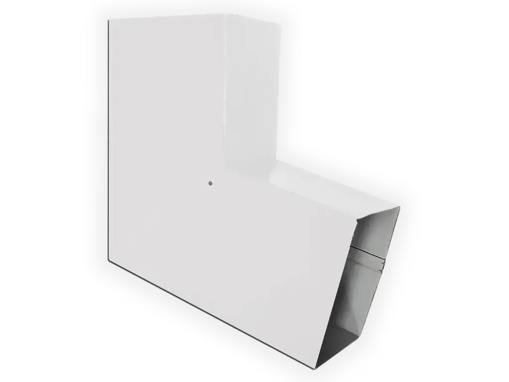 K&M Sheet Metal Plain Square 0.032" Kynar Aluminum Elbow (B) Style