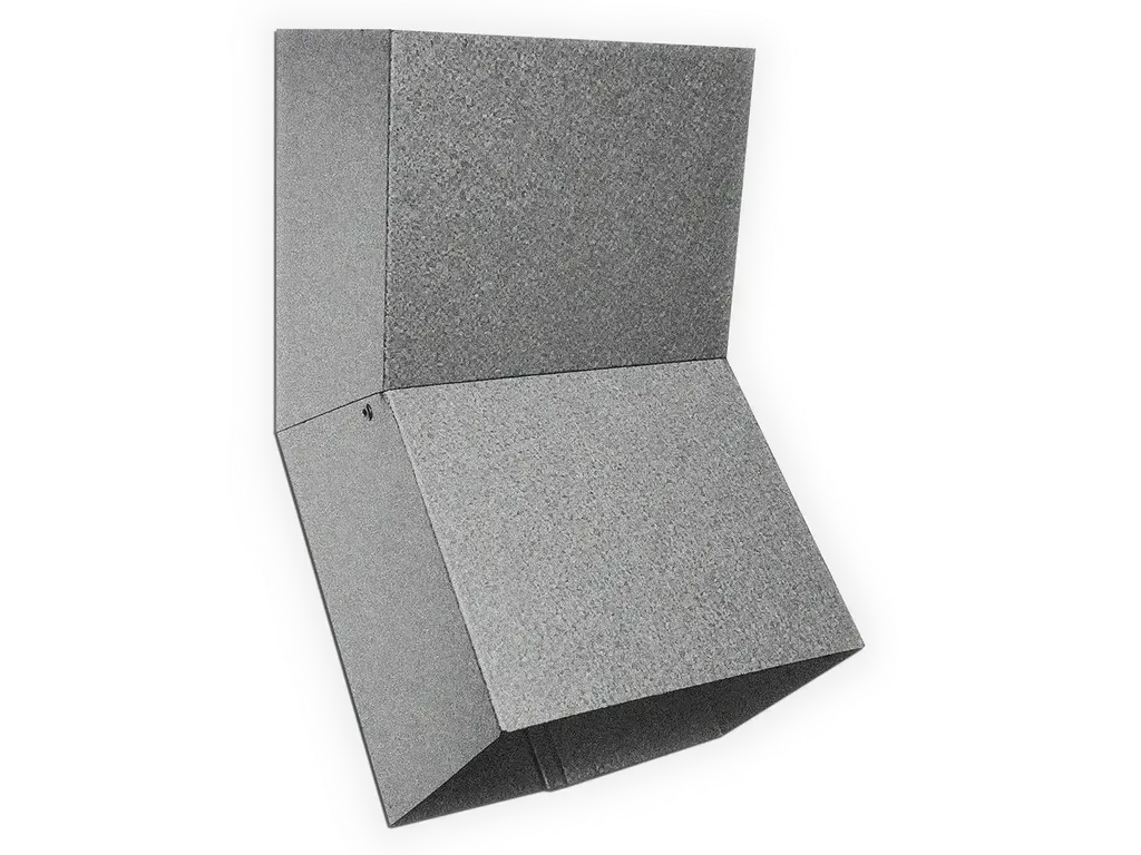 Plain Square Freedom Gray Elbow (A) Style | Choose Material - 2" x 3" | K&M Sheet Metal