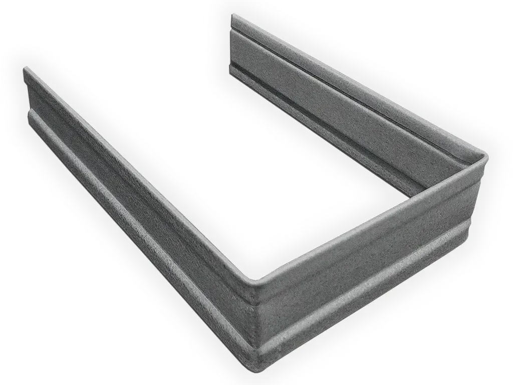 Plain Square Freedom Gray Downspout Strap | K&M Sheet Metal