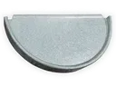 Half Round Freedom Gray Gutter Universal End Cap
