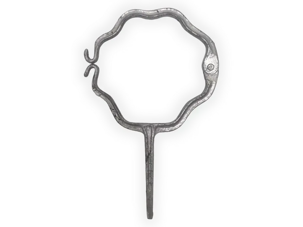 Round Corrugated Downspout Hook - Lead Coated Copper Coated | K&M Sheet Metal