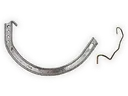 Lead Coated Copper Gem Circle Half Round Gutter Hanger