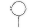 Plain Round Downspout Hook - Lead Coated Copper Coated