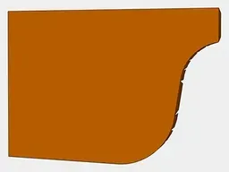 Gutter End Caps / L-Style Brownstone Gutter End Caps