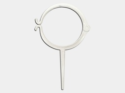 Plain Round Downspout Hook - Aluminum