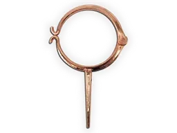 Plain Round Downspout Hook - Copper Coated