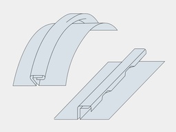 [RAU127] Rau 127 Piccolo Single lock Standing Seam Folding Tool