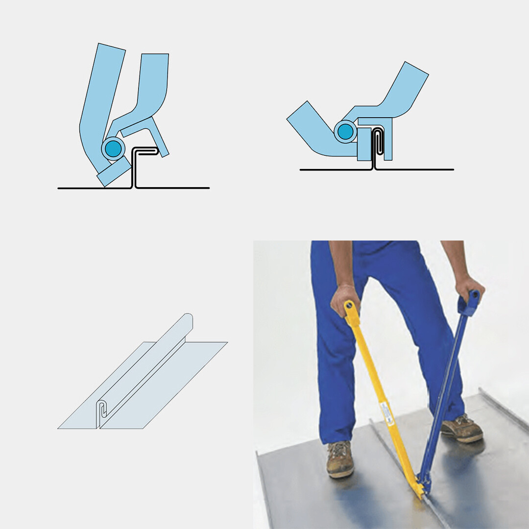 [RAU131] Rau 131 Long Standing Seam Double Lock Hand Seamer