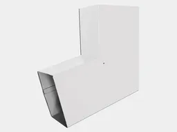 Plain Square 0.032" Kynar Aluminum Elbow (B) Style