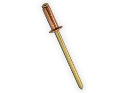 1/8" Copper Blind Pop Rivets with Brass Mandrel