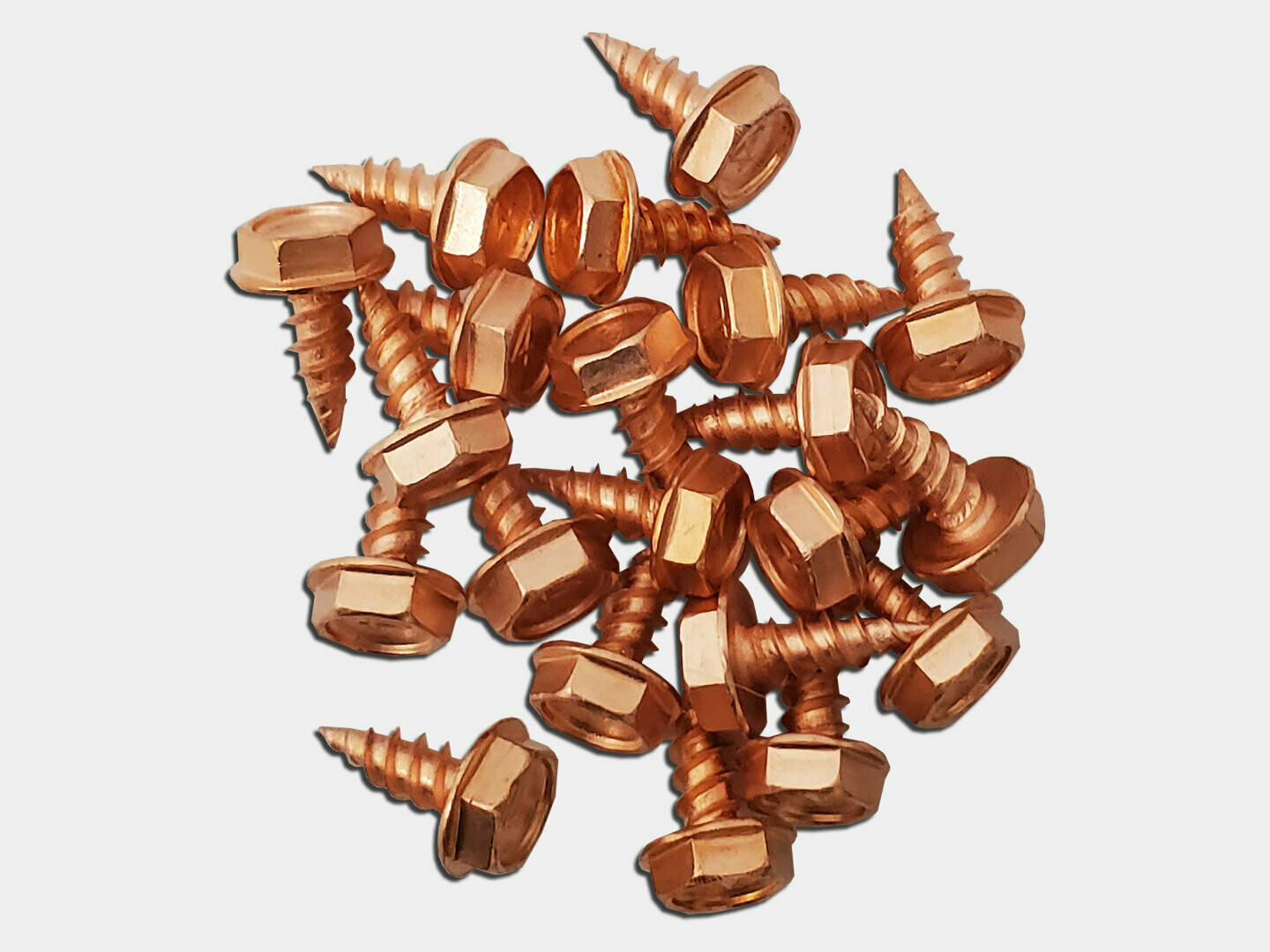 [SC01-10] Copper Plated 3/8" Stainless Steel Zip Screws