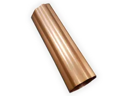 Round Corrugated Copper Downspout