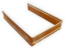 Plain Square Copper Downspout Strap