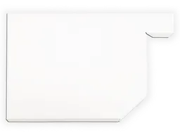 D-Style Residential 0.032" Aluminum Kynar Box Gutter Left / Right End Cap