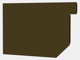D-Style Residential Box 24 Gauge Kynar Steel Gutter Left / Right End Cap