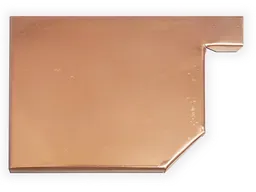 D-Style Residential Copper Box Gutter Left / Right End Cap