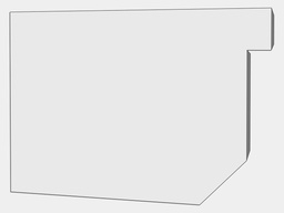 D-Style Residential Box Galvalume Plus Box Gutter Left / Right End Cap