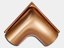 Seamless Euro Bead Half Round Copper Gutter Outside Miter