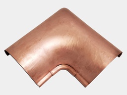 [MIRSL6-1001] Seamless Reverse Bead Half Round Copper Gutter Inside Miter