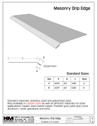 Stainless Steel Masonry Drip Edge