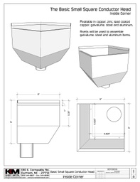 The Basic Small Square Inside Corner Conductor Head