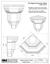 The Regal Inside Corner Conductor Head / Leader Head