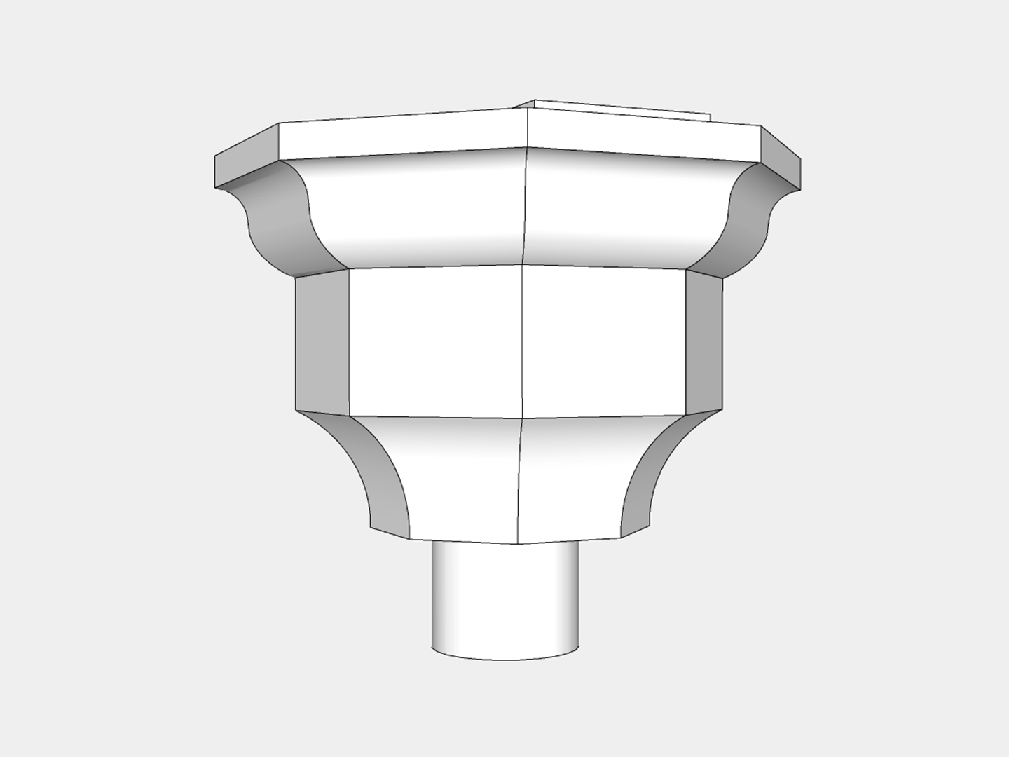 The Excalibur Outside Corner Conductor Head / Leader Head