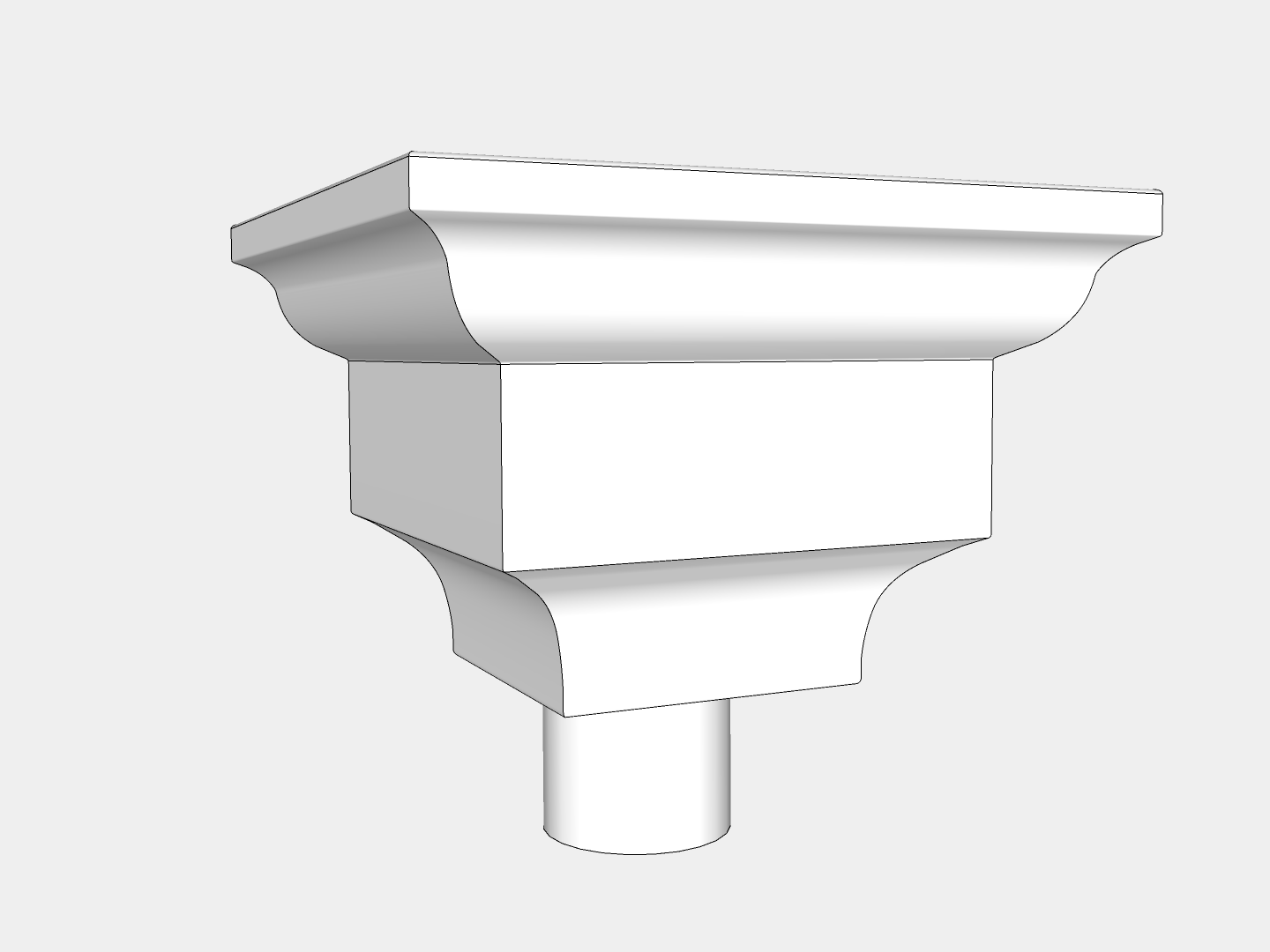 The Federal Outside Corner Conductor Head / Leader Head