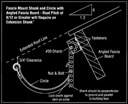 #30 Adjustable Pitch Aluminum Gutter Shank