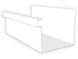 A-Style 0.027" Aluminum Commercial Box Gutter
