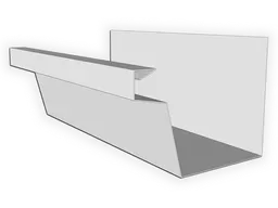 0.027" Aluminum Industrial Box Gutter