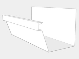 F-Style 0.027" Aluminum Industrial Box Gutter