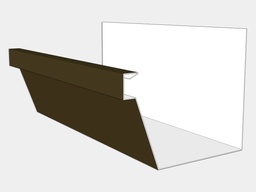 F-Style 24 Gauge Kynar Steel Industrial Box Gutter