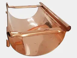[HH63-10] 6" Half Round Gutter Copper Hidden Hanger