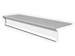 Aluminum 0.027" D-Style Shingle Roof Drip Edge with Kick