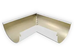 Aluminum 0.027" Half Round Gutter Inside Miter