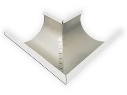 Aluminum 0.027" Half Round Gutter Outside Miter