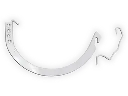 Aluminum Gem Circle Half Round Gutter Hanger