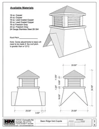 Basic Ridge Vent Cupola