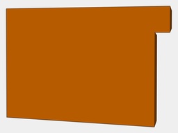 A-Style Commercial Copper Box Gutter Left / Right End Cap