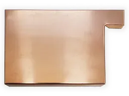 A-Style Commercial Copper Box Gutter Left / Right End Cap