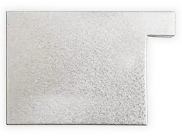 A-Style Commercial Box Gutter Galvalume Plus Left / Right End Cap