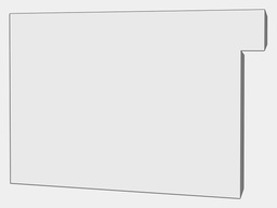 A-Style Commercial Box Gutter Galvalume Plus Left / Right End Cap