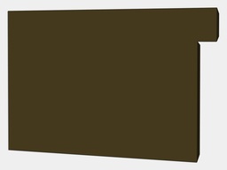 A-Style Commercial Kynar Steel Box Gutter Left / Right End Cap