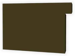 A-Style Commercial Kynar Steel Box Gutter Left / Right End Cap