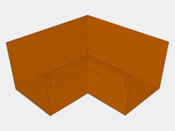 A-Style Copper Commercial Box Gutter Inside Miter