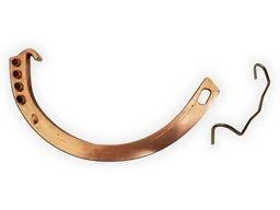 Copper Gem Circle Half Round Gutter Hanger